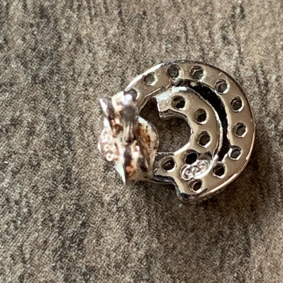 COPY - 925 sterling silver and cubic zirconia earrings - Picture 3 of 3